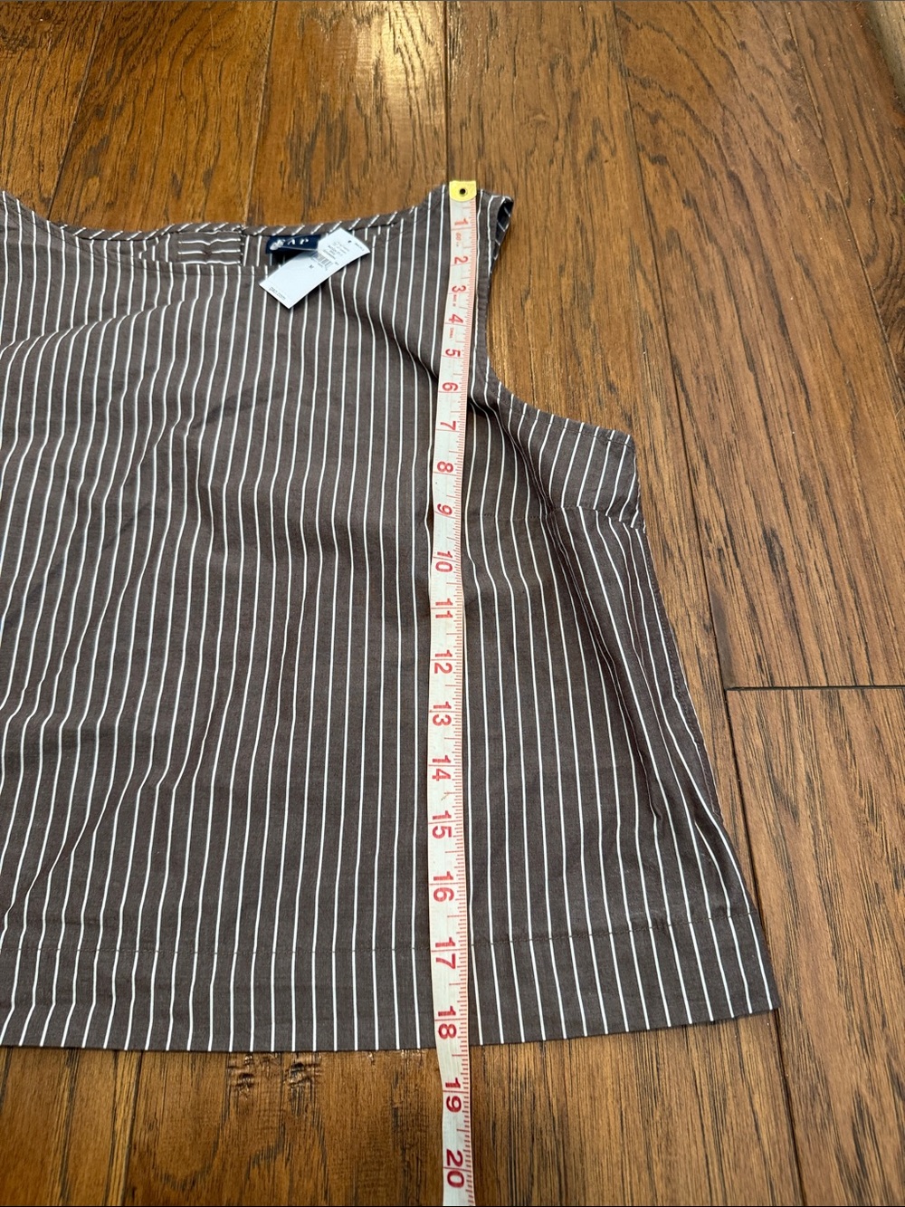 Gap Brown Stripe Poplin Two-Piece Crop Top & Full Skirt Set - Medium - Picture 4 of 14